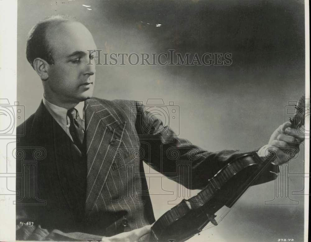 1941 Press Photo Violinist Joseph Szigetiin Symphony&#39;s &quot;twilight&quot; concert- Historic Images