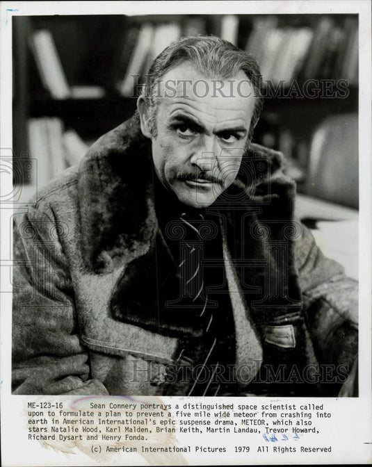 1979 Press Photo Sean Connery stars in "Meteor" - lra02469- Historic Images