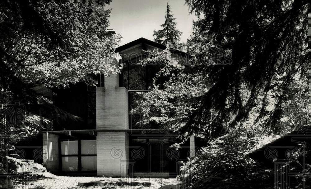 1970 Press Photo Exterior of Glen Hunt&#39;s Home in Kenmore, Washington - lra03528- Historic Images