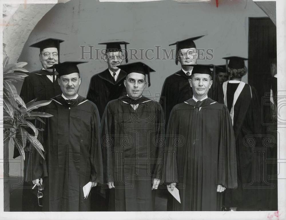 1956 Press Photo Florida Bar heads receive certificates at graduation ceremonies- Historic Images