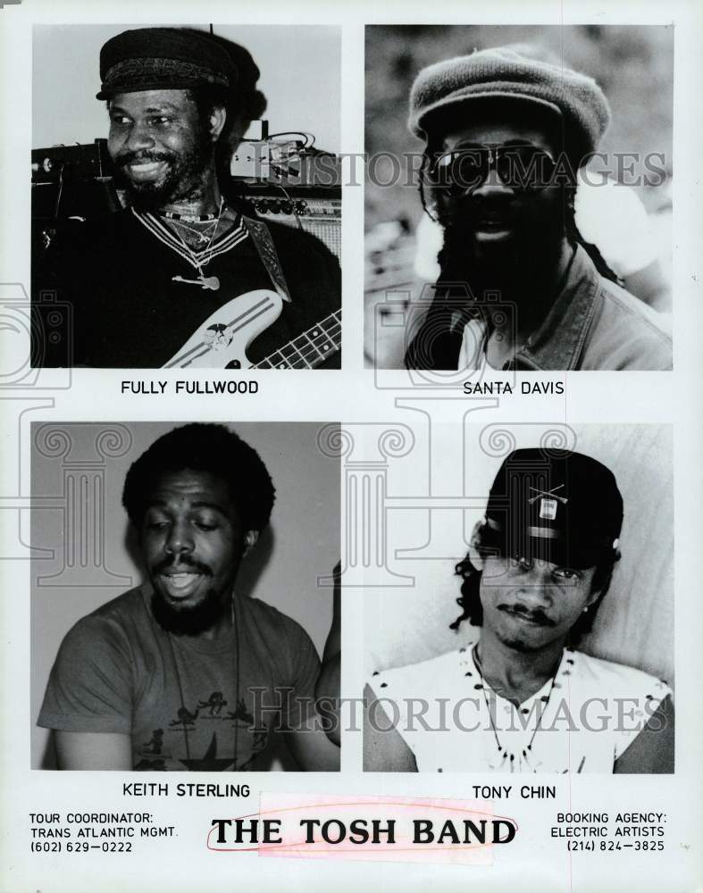 1988 Press Photo Members of The Tosh Band - lra07119- Historic Images