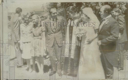 1970 Press Photo Pres. Richard Nixon, family attend wedding in Newport Beach, CA- Historic Images