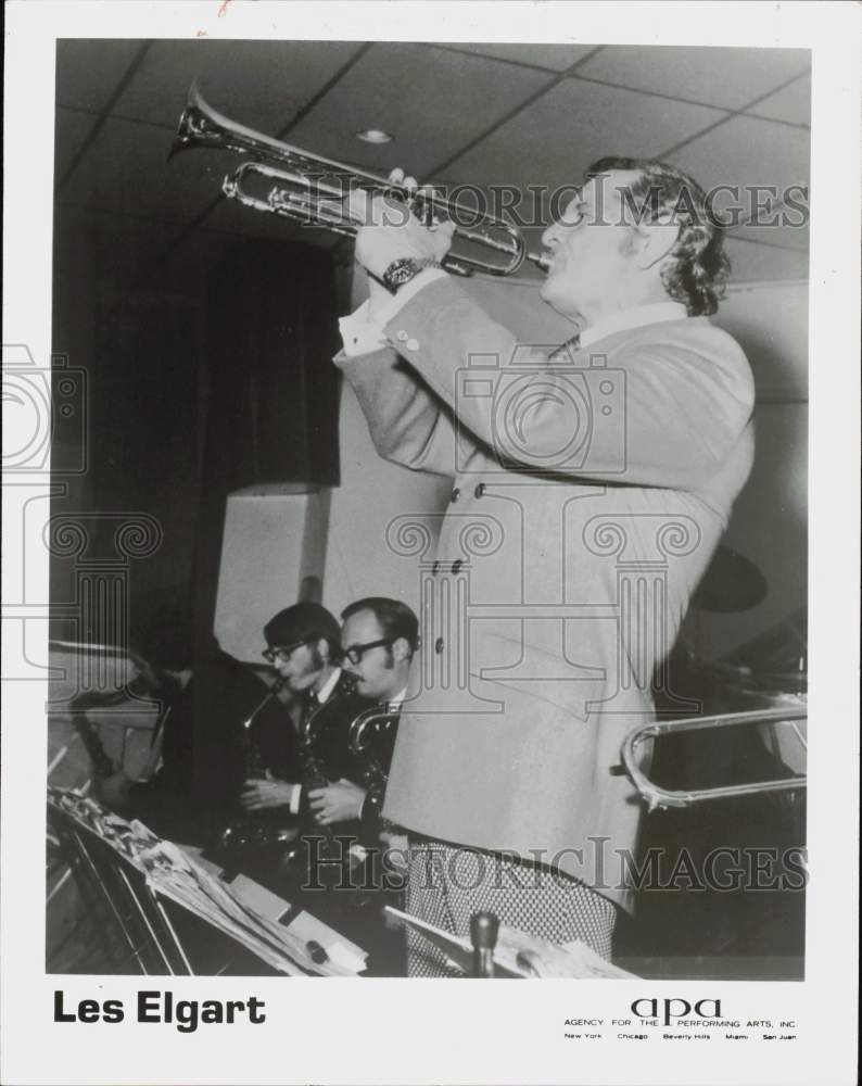 1978 Press Photo Les Elgart playing the trumpet - lra11584- Historic Images