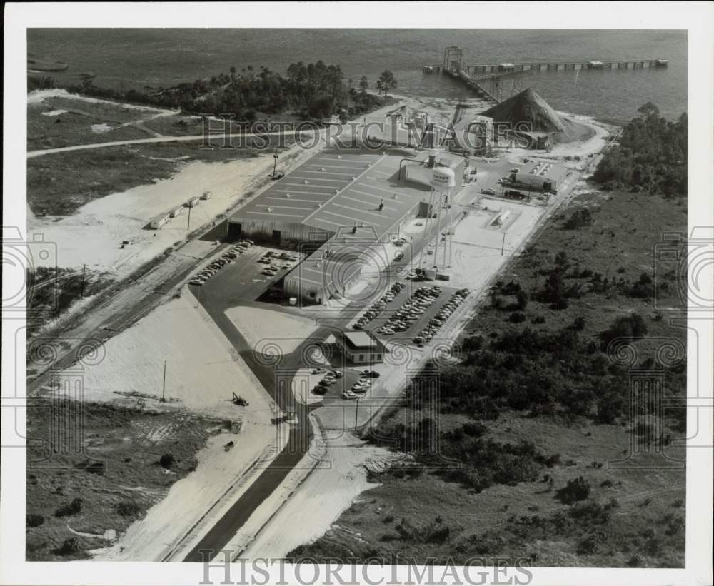 1965 Press Photo Aerial view of new Kaiser Gypsum Company plant at Jacksonville- Historic Images