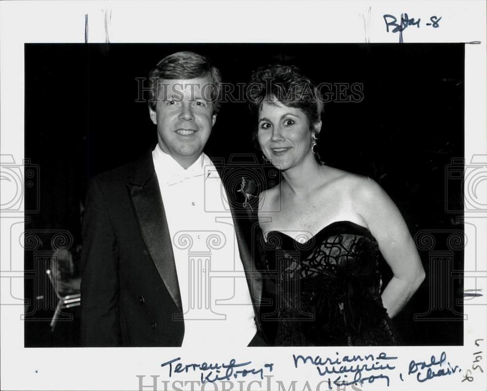 Press Photo Terrence and Marianne Maurice Kilroy at the Botar Ball - lra12716- Historic Images