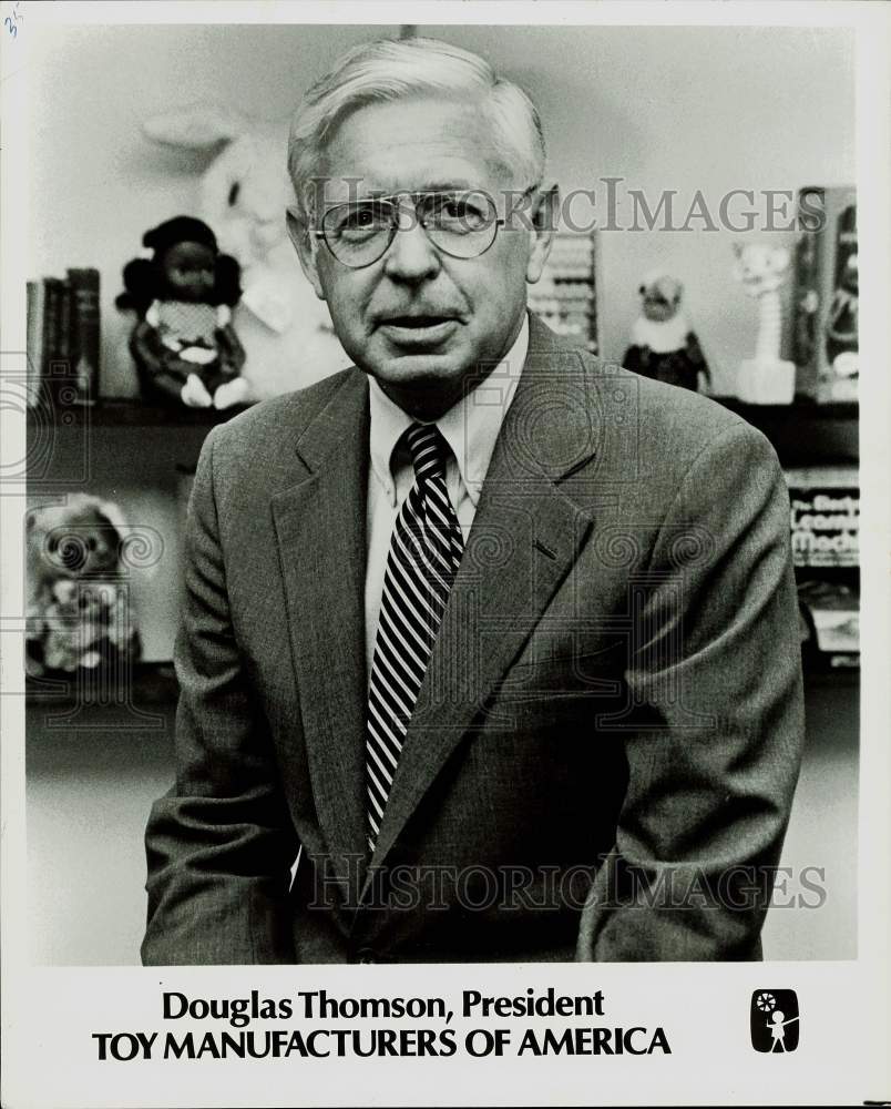 1981 Press Photo President Douglas Thomson of Toy Manufacturers of America- Historic Images