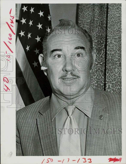 1971 Press Photo George W. Whisenant Sr. of North Port Charlotte - lra13466- Historic Images