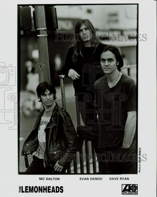 1993 Press Photo Nic Dalton, Evan Dando and Dave Ryan of The Lemonheads- Historic Images
