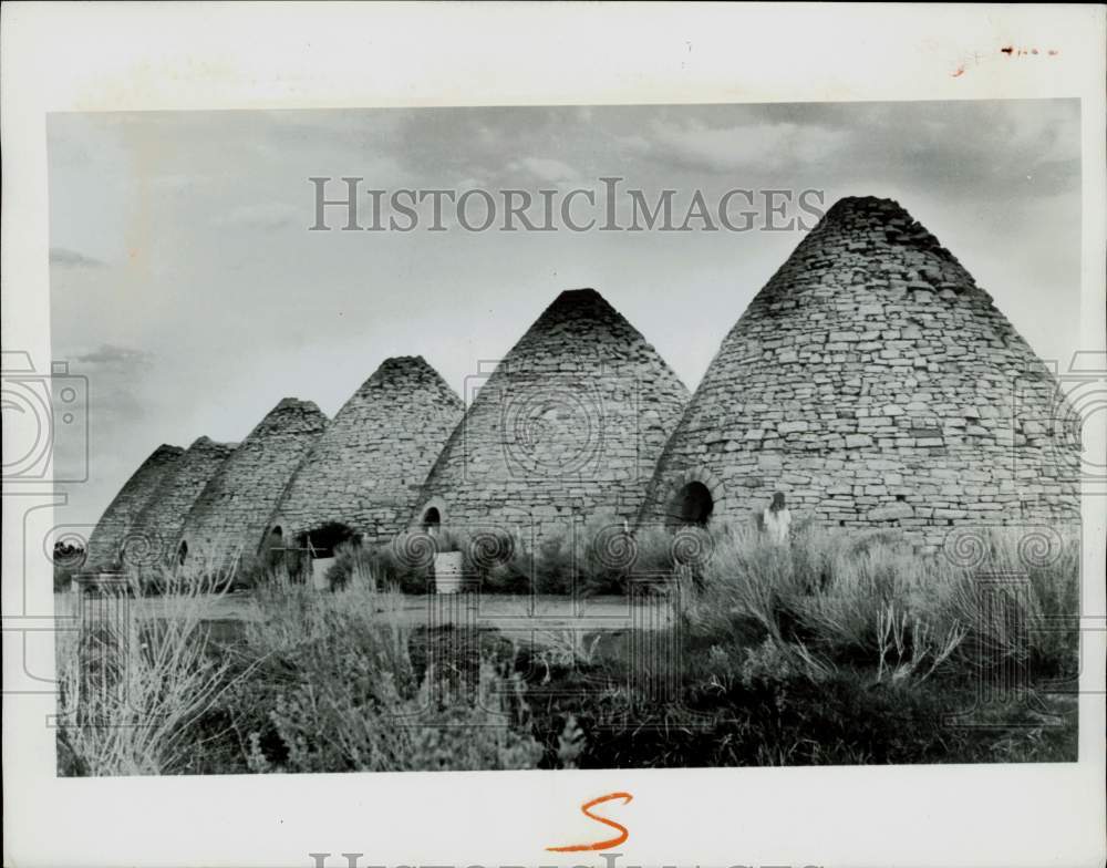 1972 Press Photo Boom Town of Ward in Nevada - lra16507- Historic Images