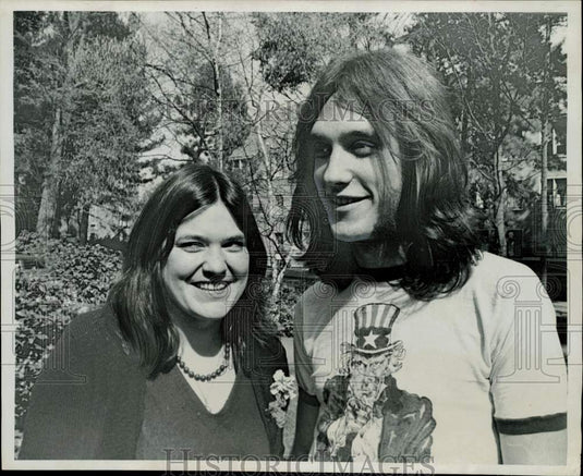 1973 Press Photo Ann Wyman and Don Schiffman of Washington Experimental College- Historic Images