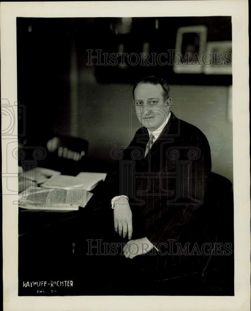 1931 Press Photo Gustavus F. Swift elected as new President of Swift & Company- Historic Images