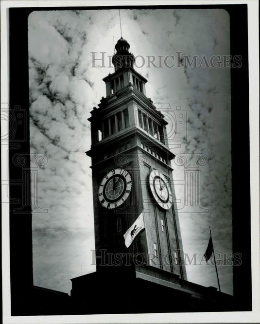 1978 Press Photo Ferry Building Tower in San Francisco - lra18756- Historic Images