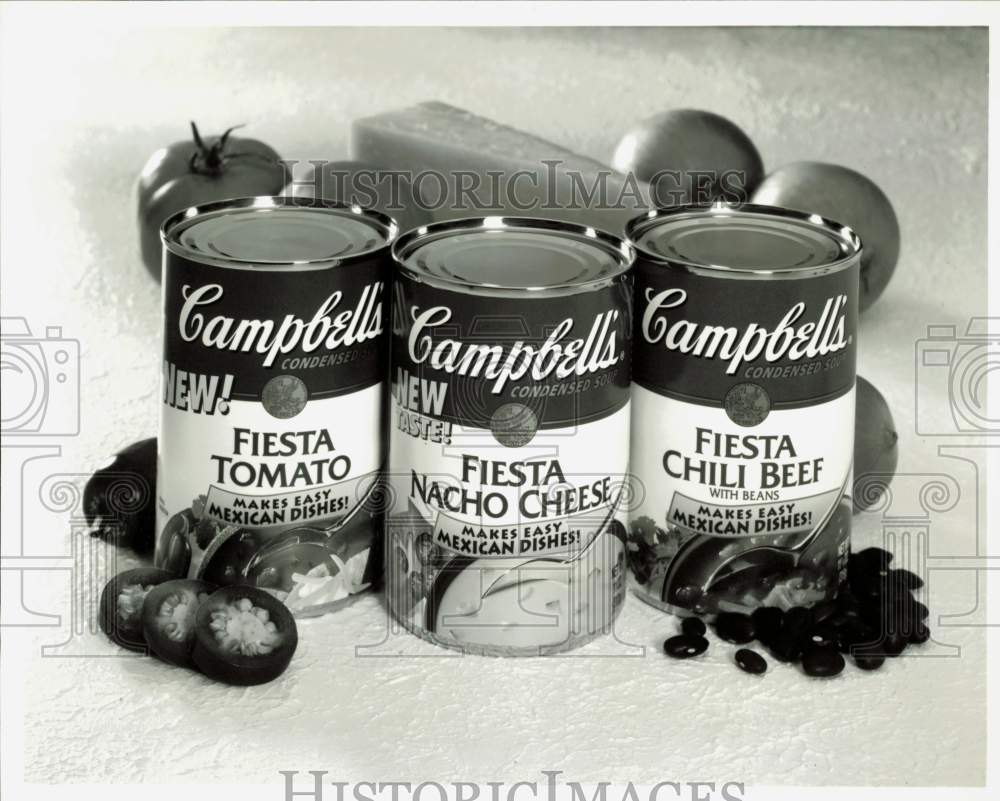 1995 Press Photo New line of Mexican Style Fiesta Soups from Campbell- Historic Images