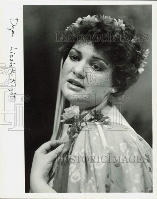1984 Press Photo Singer Lizabeth Knight - lra32468- Historic Images