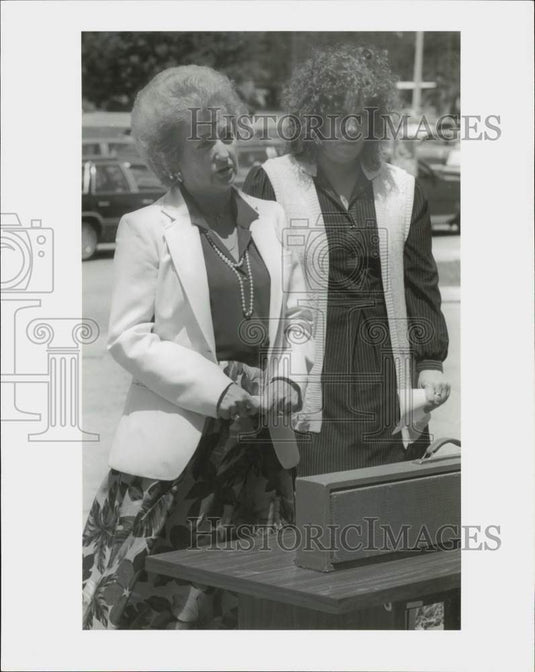 1987 Press Photo Yolanda Cummins described pain of the loss of her daughter- Historic Images