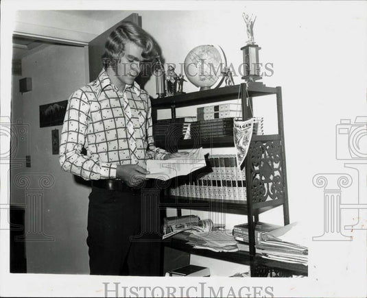 1976 Press Photo Robert Coughlin, a senior at Gulf Comprehensive High School- Historic Images