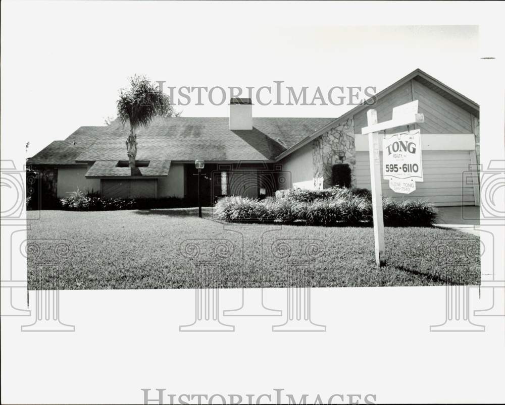 1993 Press Photo An exterior view of Thom Feaster&#39;s house at 12232 10th Avenue- Historic Images