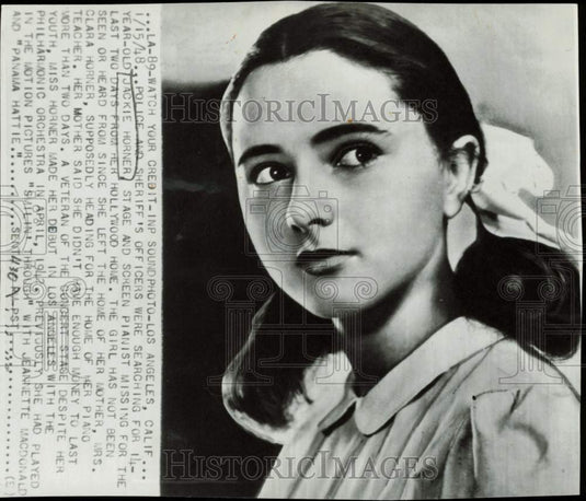 1948 Press Photo Jackie Horner, stage and screen pianist - lra39309- Historic Images