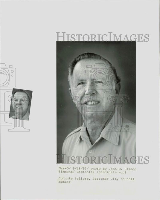 1993 Press Photo Bessemer City Council member Johnnie Sellers - lra41875- Historic Images