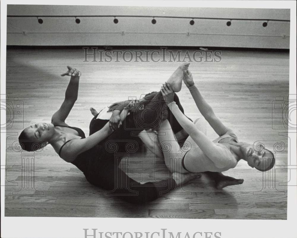 1984 Press Photo Derrick Brown and Tex Judine Hawkins rehearse dance at Miami- Historic Images