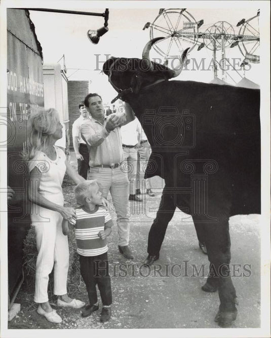 1968 Press Photo "Black Jack," owned by Tom Beimborn, at youth fair in Florida- Historic Images