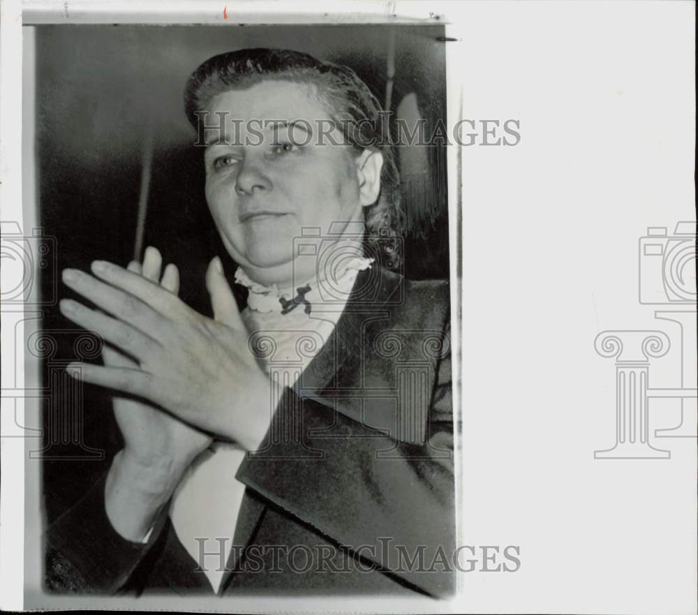 1957 Press Photo Mrs. Ekaterina Furtseva, Russian Communist&#39;s first woman member- Historic Images