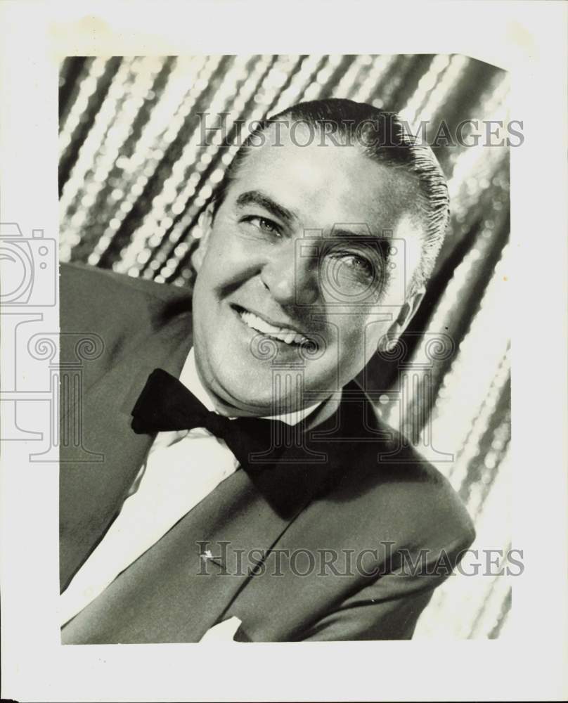 1955 Press Photo Charlie Farrell, Miami&#39;s polished raconteur and entertainer- Historic Images