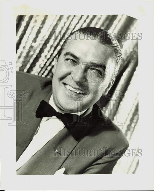 1955 Press Photo Charlie Farrell, Miami's polished raconteur and entertainer- Historic Images