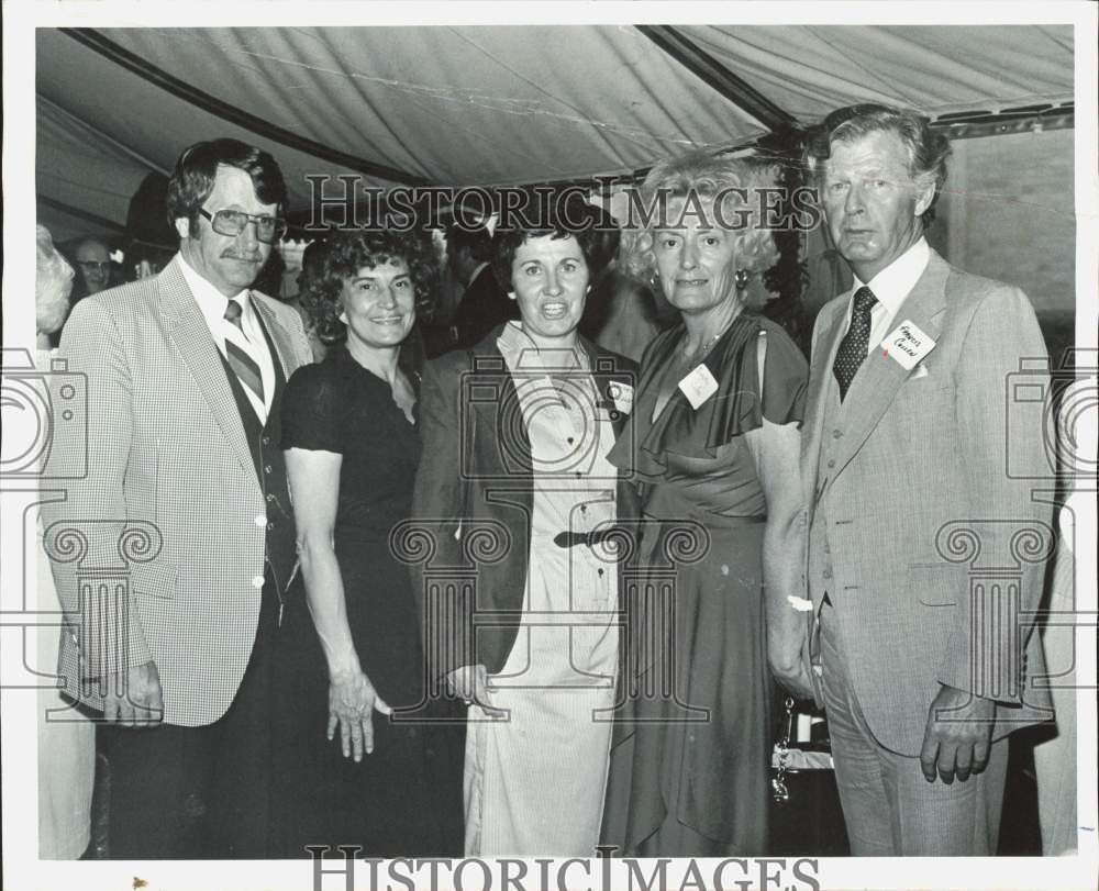 Press Photo Honorable Francis Cullen with family, colleagues at an event- Historic Images