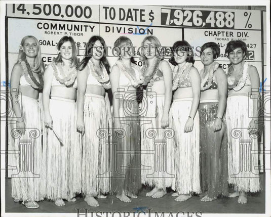 Press Photo Massachusetts United Fund volunteers during fund-raising campaign- Historic Images
