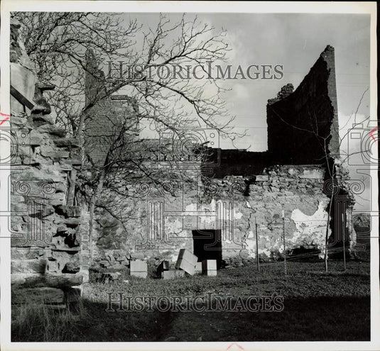 1963 Press Photo Ruins of D. Ghirardelli's store in Hornitos, Mariposa County- Historic Images