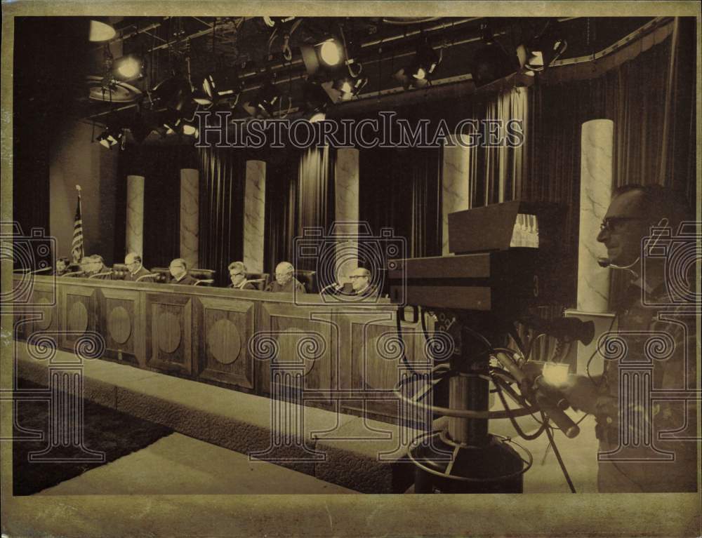 Press Photo Judges appeared at ITV - lra56808- Historic Images