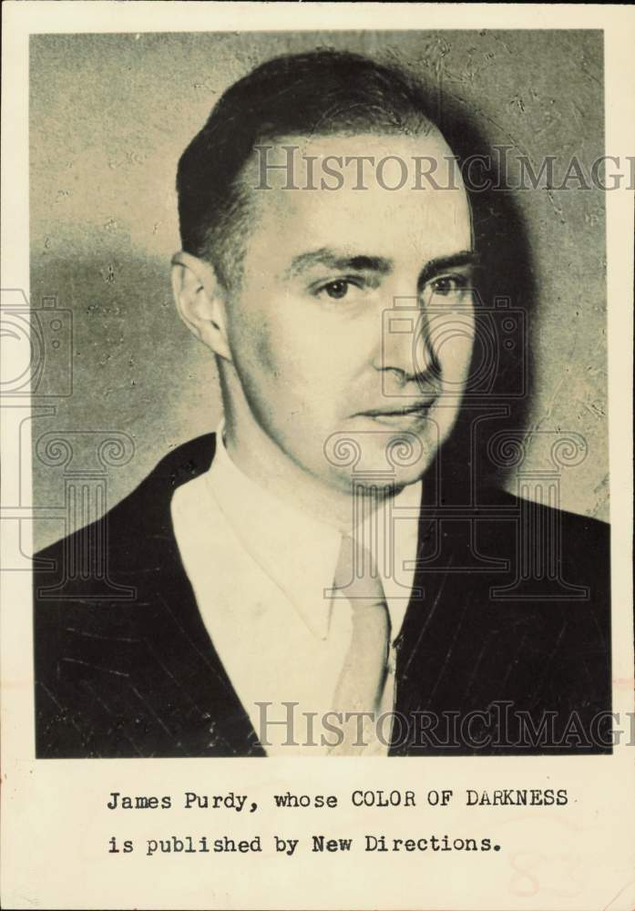 Press Photo James Purdy, author of "Color of Darkness" - lra65501- Historic Images