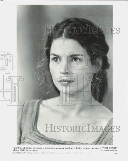 1995 Press Photo Julia Ormond stars in film "First Knight" - lra66252- Historic Images