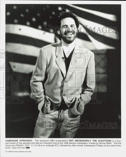 2000 Press Photo Dennis Miller hosts HBO special "Not Necessarily the Elections"- Historic Images