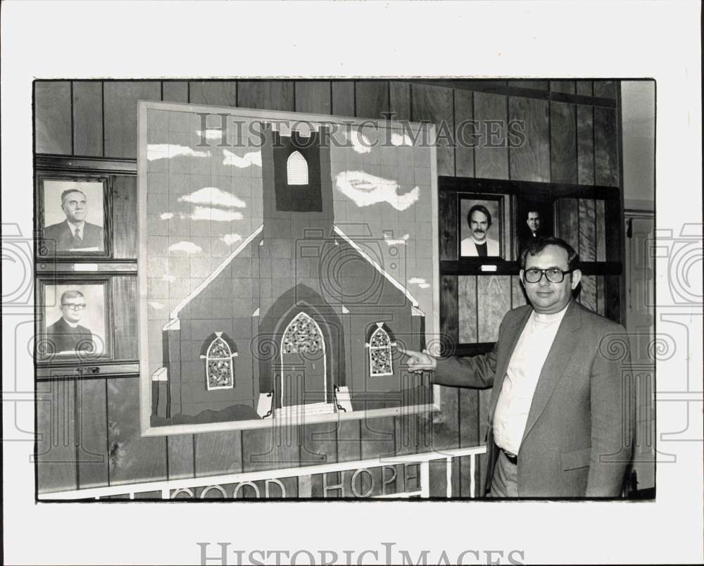 1986 Press Photo Good Hope Lutheran Church Reverend Ronald Fink, Hickory- Historic Images