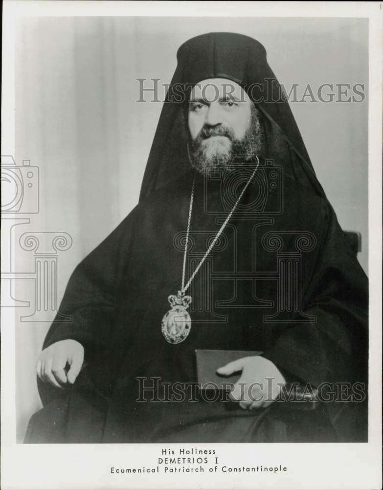 1973 Press Photo Demetrios I, Ecumenical Patriarch of Constantinople - lra82614- Historic Images