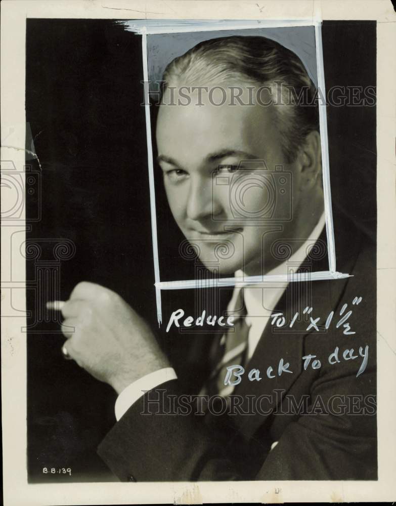 Press Photo Bill Boyd, star of RKO Pathe Pictures - lra85518- Historic Images