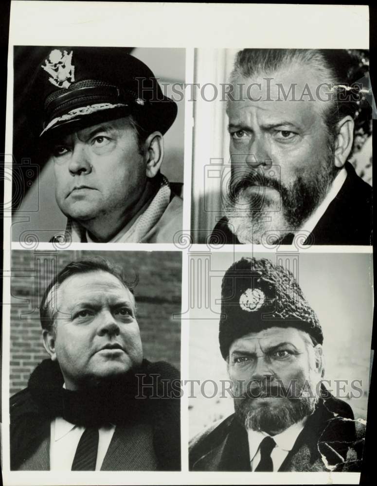 Press Photo Actor Orson Welles in various roles - lra85677- Historic Images