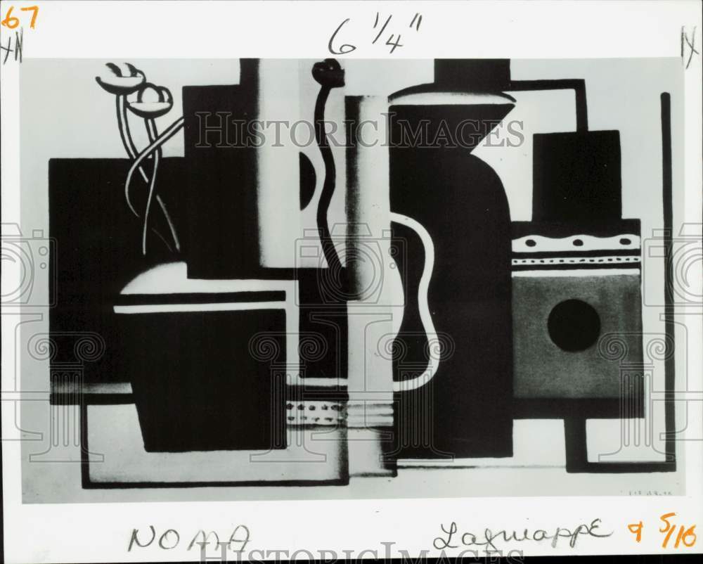 1983 Press Photo &quot;Le Pot Rouge&quot; by Fernand Leger in New Orleans Museum of Arts- Historic Images