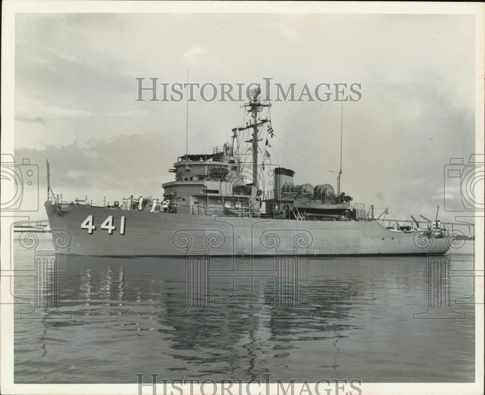 1966 Press Photo The minesweeper U.S.S. Exultant to arrive in St. Petersburg- Historic Images