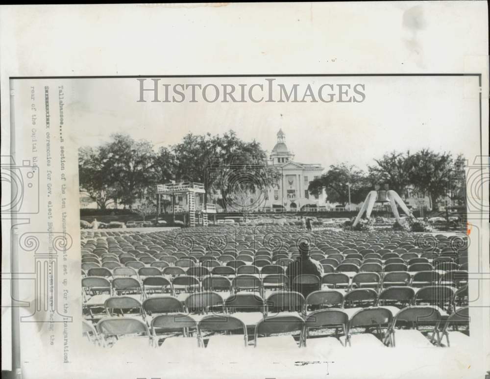 1965 Press Photo Governor-Elect Haydon Burns' inauguration in Tallahassee, FL- Historic Images