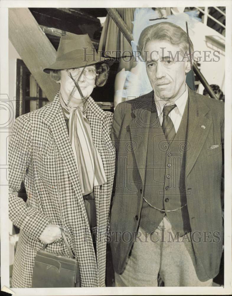 1939 Press Photo Fritz Kreisler and wife arrived in New York on S.S. Washington- Historic Images