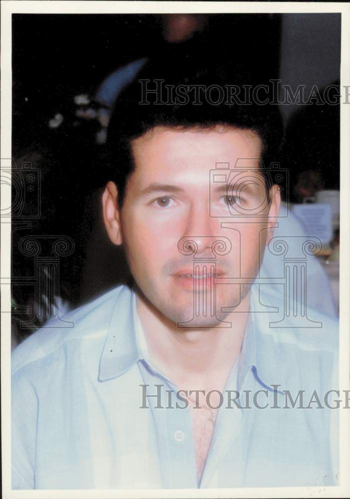 1992 Press Photo C.J. Ortiz poses at an event - lrb03146- Historic Images