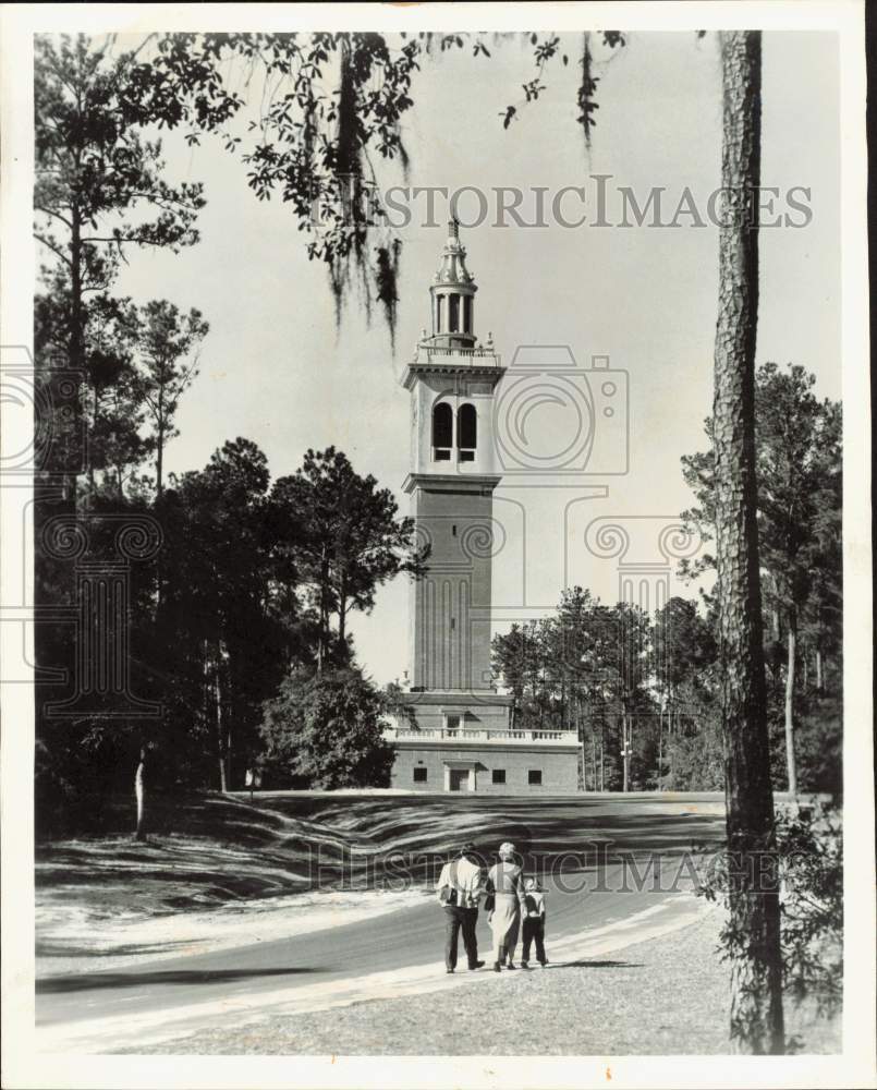 1963 Press Photo Stephen Foster Memorial Carillon Tower, white Springs, Florida- Historic Images