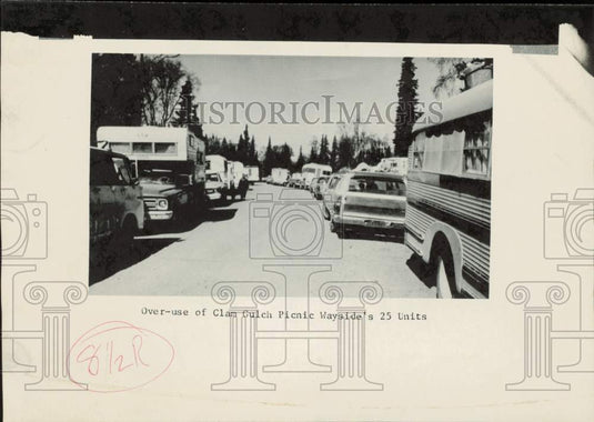 Press Photo Over-Use of Clam Gulch Picnic Wayside's 25 Units - lrb06433- Historic Images