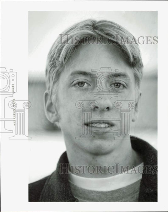 1996 Press Photo Ryan Cranshaw poses for the camera - lrb08280- Historic Images