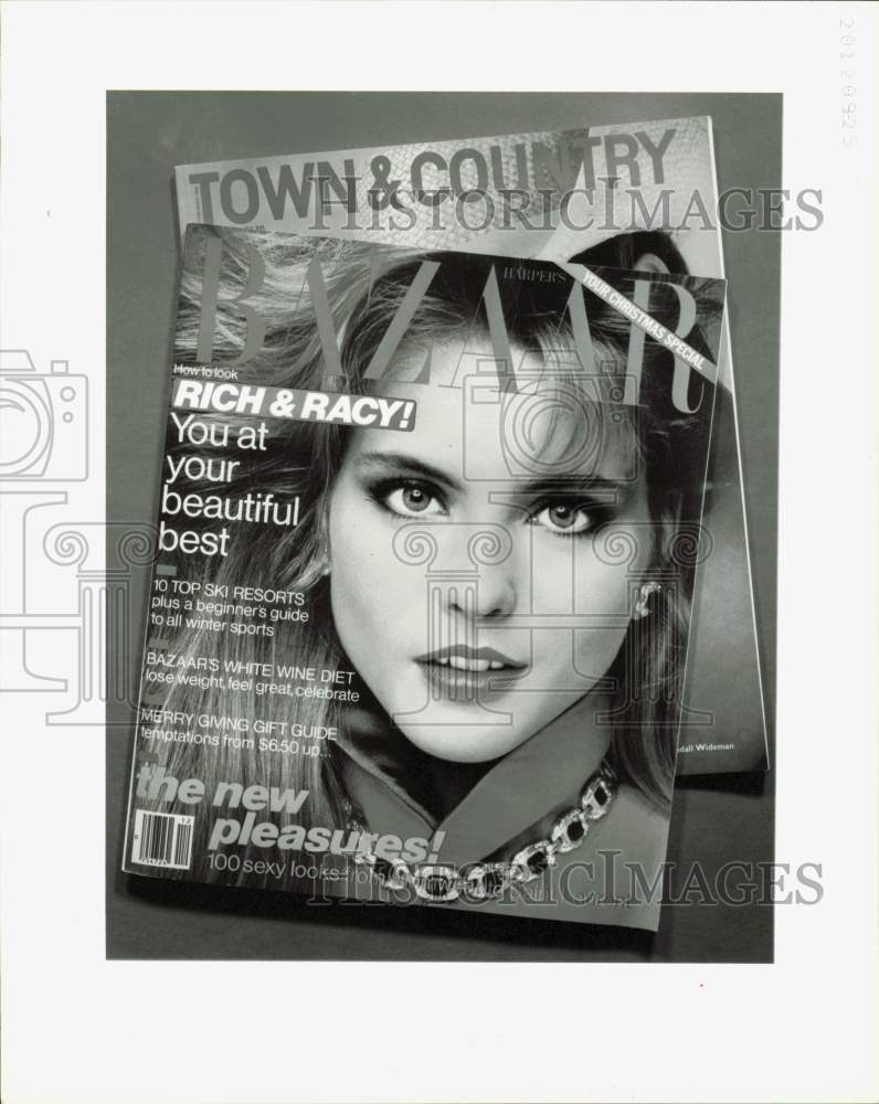 1982 Press Photo Harper&#39;s Bazaar, Town &amp; Country Magazines - lrb08338- Historic Images