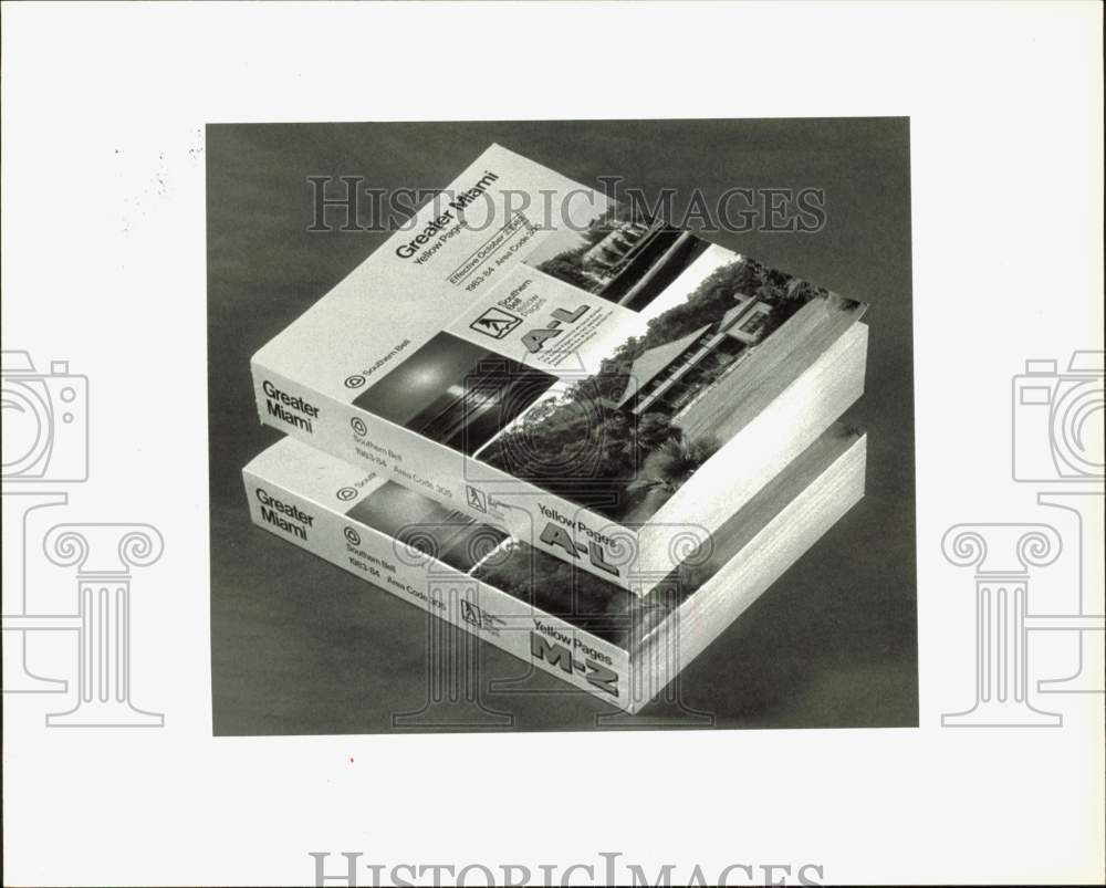 1983 Press Photo Greater Miami telephone directories - lrb08706- Historic Images