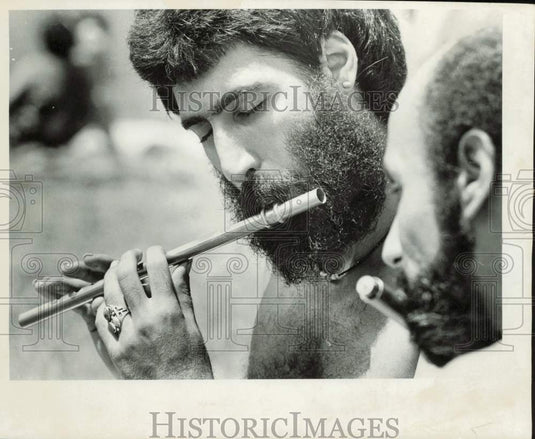 1979 Press Photo Franc Mancinelli and Johnnie River at Greynolds Park festival- Historic Images